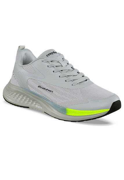 Tenis Running Yazer Gris-Verde Para Hombre Croydon