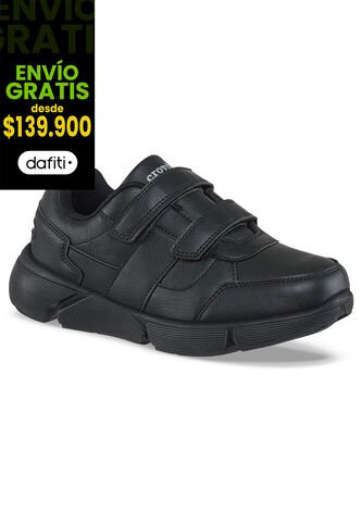 Tenis Colegio Hannir V Negro-Negro Para Hombre Y Mujer Croydon Croydon