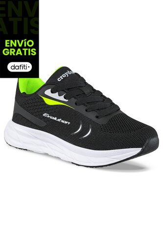 Tenis Running Jofrix Negro Para Niño Croydon Croydon