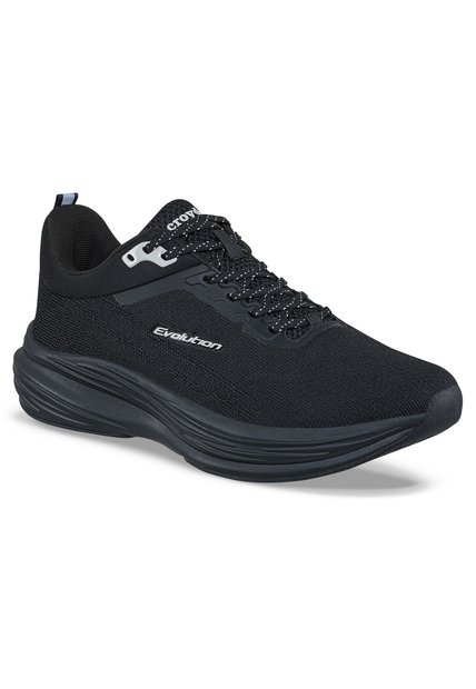 Tenis Running Zoril Negro-Negro Croydon Para Hombre