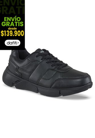 Tenis Colegio Hannir C Negro-Negro Para Hombre Y Mujer Croydon Croydon