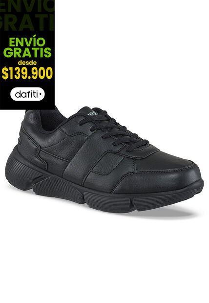 Tenis Colegio Hannir C Negro-Negro Para Hombre Y Mujer Croydon