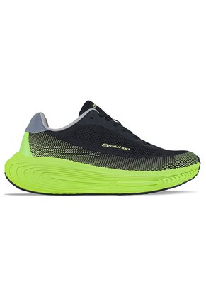 Tenis Running Tulob Negro-Verde Croydon Para Hombre