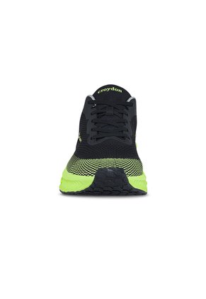 Tenis Running Tulob Negro-Verde Croydon Para Hombre
