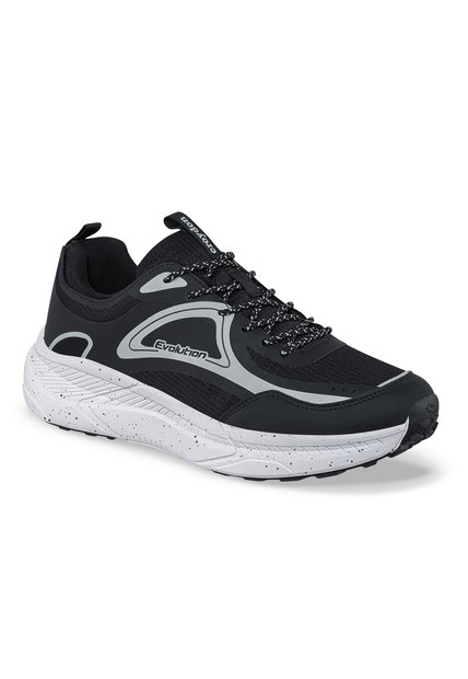 Tenis Running Zurex Negro-Blanco Croydon Para Hombre