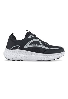 Tenis Running Zurex Negro-Blanco Croydon Para Hombre