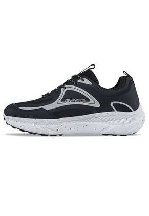 Tenis Running Zurex Negro-Blanco Croydon Para Hombre
