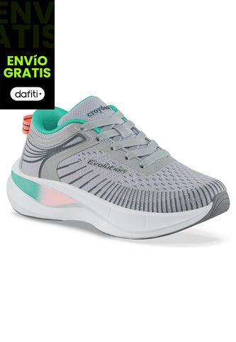 Tenis Running Xodili Gris Croydon Para Niña Croydon