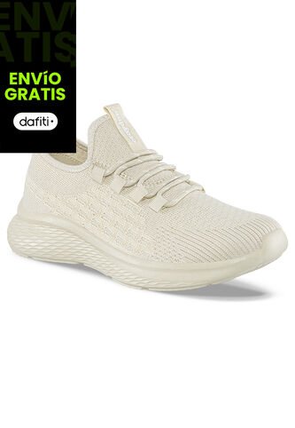Tenis Running Trux Beige-Beige Para Mujer Croydon Croydon