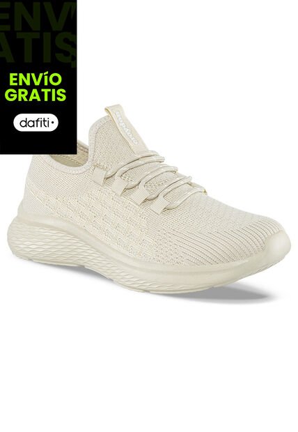 Tenis Running Trux Beige-Beige Para Mujer Croydon
