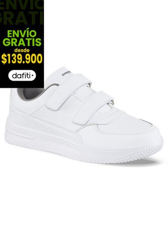 Tenis Colegio Shopir Pro V Blanco-Gris Para Hombre Y Mujer Croydon Croydon
