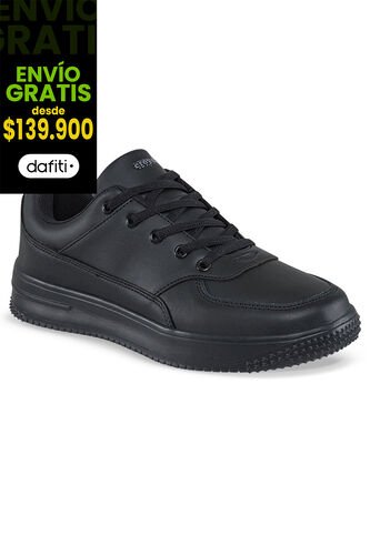 Tenis Colegio Shopir Pro C Negro-Gris Para Niño Y Niña Croydon Croydon