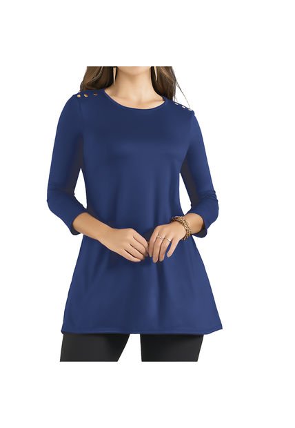 Vestido Paulete Azul Osc Para Mujer Croydon