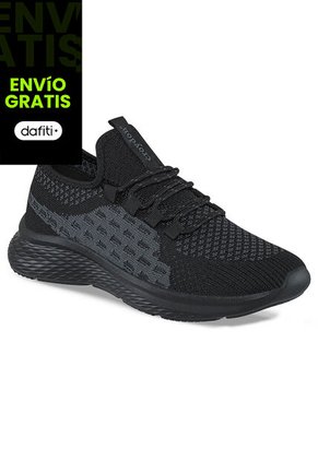 Tenis Running Trux Negro-Negro Para Mujer Croydon