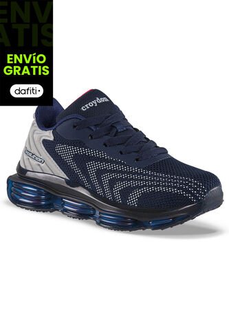 Tenis Running Ladano Azul-Gris Croydon Para Niño Croydon