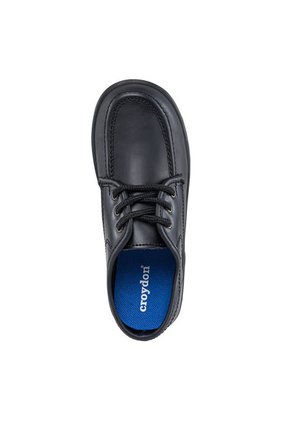Zapatos Escolares Bachiller Negro Para Niño Croydon