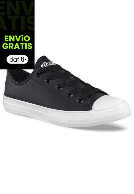 Tenis Casuales Discovery Bajo Retro 2 Ct Negro Croydon Para Mujer