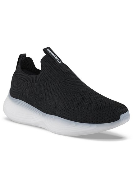 Tenis Para Caminar Shimin Negro-Blanco Croydon Para Hombre