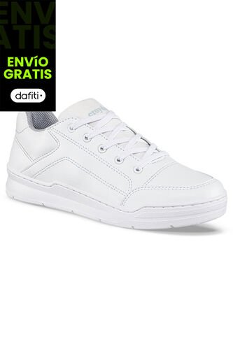 Zapatos Colegio Roblo Jr Blanco Para Hombre Y Mujer Croydon Croydon