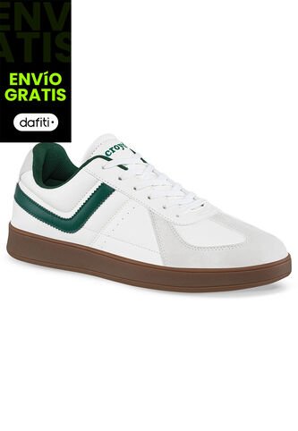 Tenis Pinal Blanco-Verde Para Hombre Croydon Croydon