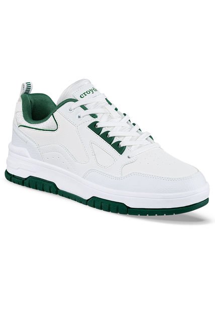 Tenis Urbanos Hurx Blanco-Verde Para Hombre Croydon