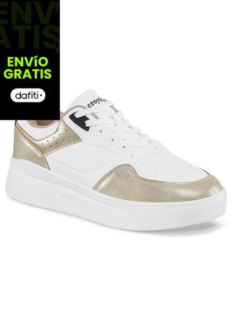 Zapatos Quasa Blanco-Oro Para Mujer Croydon Croydon