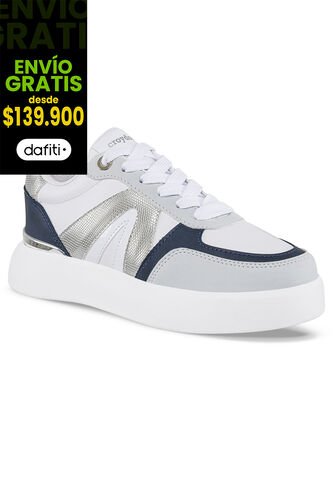 Tenis Cassie Blanco-Azul Para Mujer Croydon Croydon