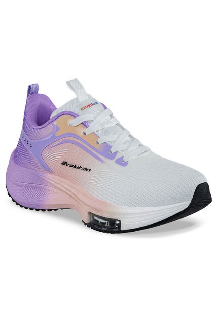 Tenis Running Empol Blanco-Mora Croydon Para Mujer