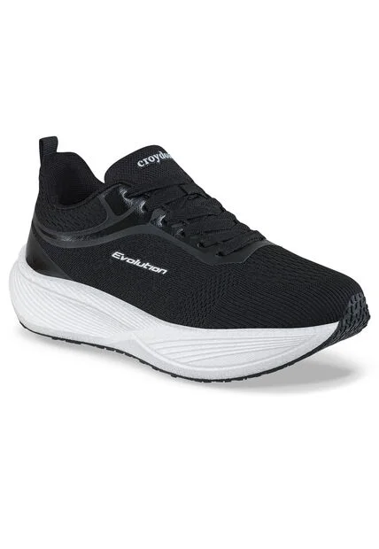 Tenis Running Felin Negro Croydon Para Mujer