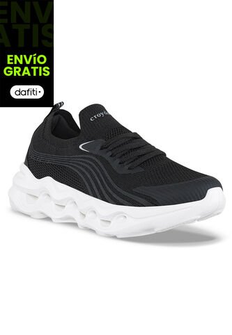 Tenis Para Caminar Nami Negro Croydon Para Mujer Croydon