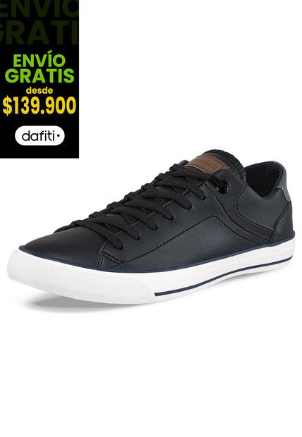 Tenis Lonut Negro-Negro Para Hombre Croydon