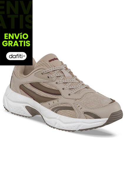 Tenis Urbanos Jibar Beige Croydon Para Mujer