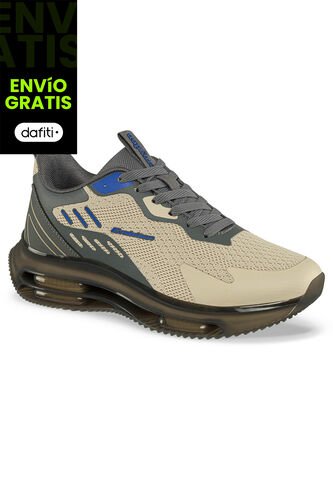 Tenis Running Yemel Beige-Negro Croydon Para Hombre Croydon