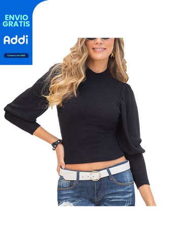 Buzo Dafne Negro Para Mujer Croydon Croydon