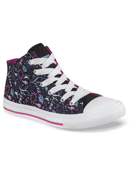 Botines Portia Alto Negro Croydon Para Niña