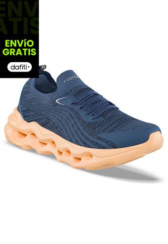 Tenis Para Caminar Nami Azul Osc Croydon Para Mujer Croydon