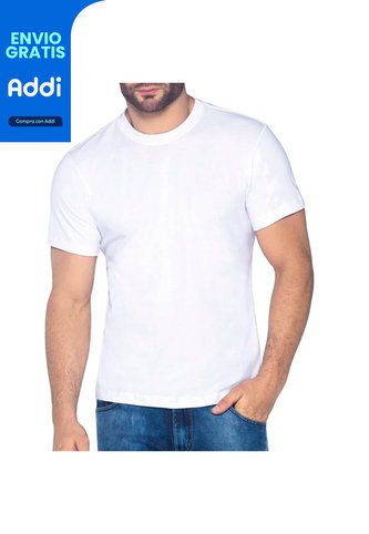 Camiseta Cuello Red Blanco Para Hombre Croydon Croydon