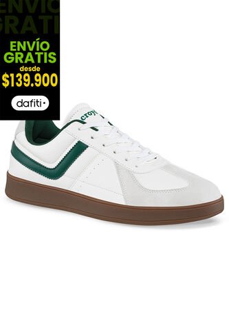 Tenis Pinal Blanco-Verde Para Hombre Croydon Croydon
