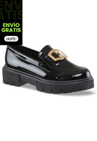 Mocasines Yustin Negro Croydon Para Mujer Croydon