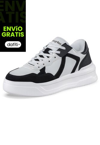 Tenis Casuales Danz Blanco-Negro Croydon Para Mujer Croydon