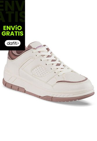 Tenis Casuales Yorzen Beige-Café Croydon Para Mujer Croydon