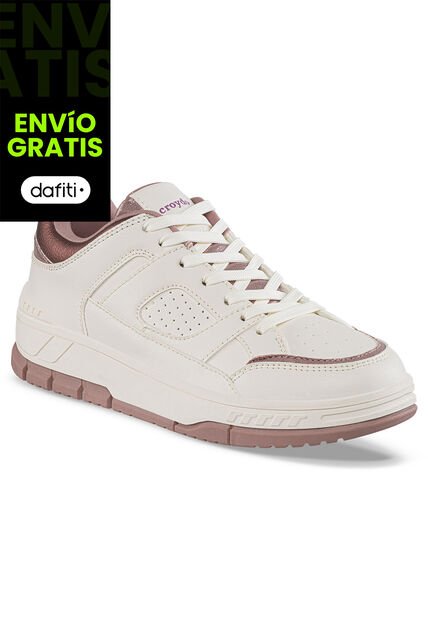 Tenis Casuales Yorzen Beige-Café Croydon Para Mujer