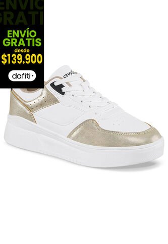 Zapatos Quasa Blanco-Oro Para Mujer Croydon Croydon
