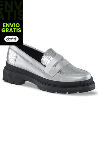 Mocasines Lyrica Plata Croydon Para Mujer Croydon