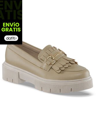 Mocasines Florist Beige Croydon Para Mujer Croydon
