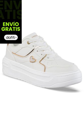 Tenis Casuales Mefos Blanco Croydon Para Mujer Croydon