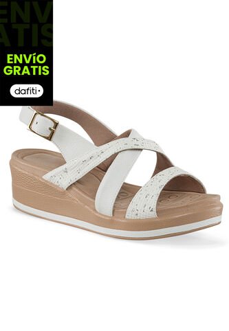 Sandalias Tacón Andrey Blanco Croydon Para Mujer Croydon