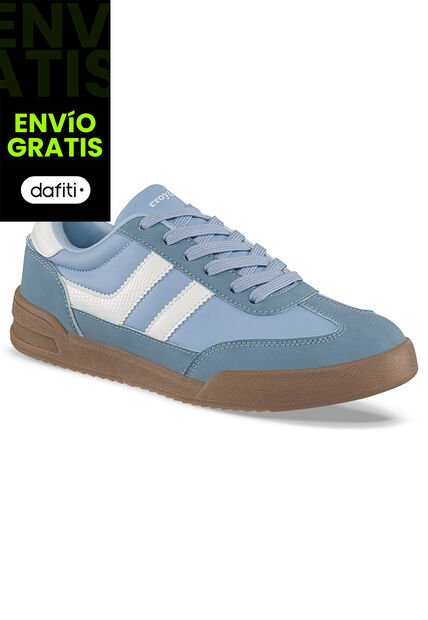 Tenis Casuales Lizon Azul Croydon Para Mujer