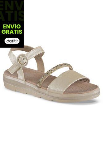 Sandalias Tacón Inna Oro Croydon Para Mujer Croydon