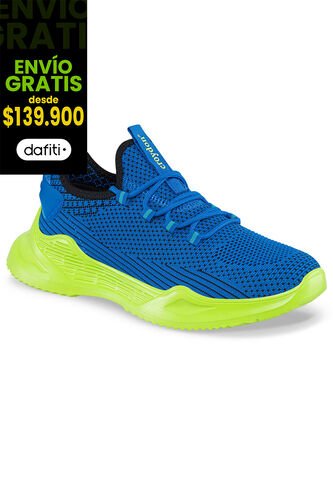 Tenis Running Wuwa Azul-Verde Para Hombre Croydon Croydon